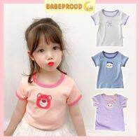 BABEPROUD เสื้อยืด0-6ปีทารกหญิง,เด็กเล็กเพศหญิงลายการ์ตูนฤดูร้อน