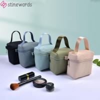 STINEWARDS ไนลอนหูฟังกระเป๋าถือกระเป๋าลิปสติกกระเป๋าแต่งหน้า Tas Kosmetik เคสใส่ของ