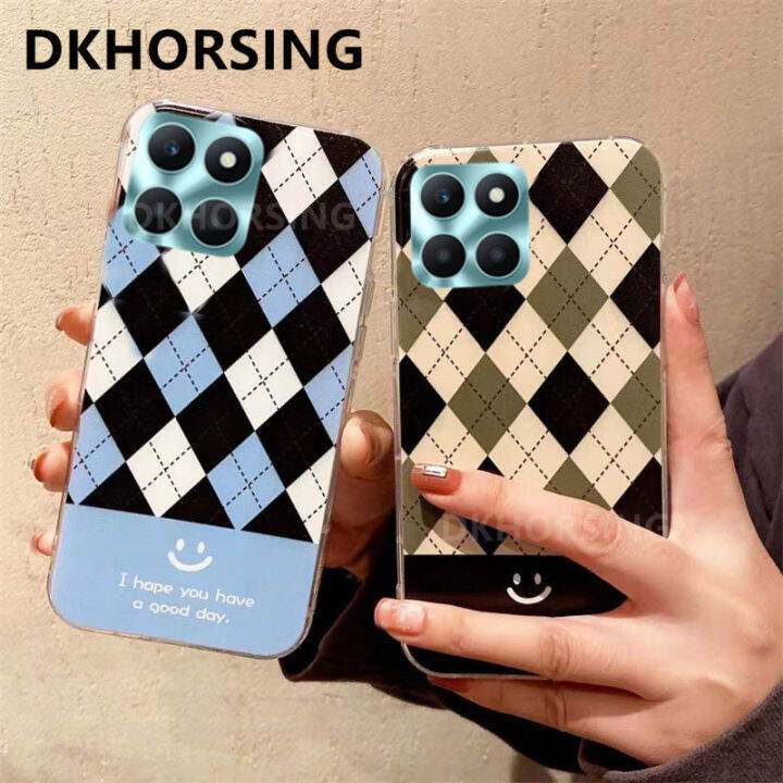 dkhorsing-x6a-เคสสำหรับ-honor-หรูหรา-honor-90-5g-honor-90-lite-honor-70-lite-honor-x5-plus-ลาย-lingge-ซิลิโคนนิ่มกันกระแทกเคสมือถือเกียรติยศ-x6a-x5plus