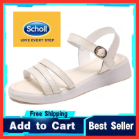 รองเท้าผู้หญิง Scholl Scholl รองเท้าแตะหนังของผู้หญิงรองเท้าสตรี Kasut Wanita รองเท้าแตะลำลอง Scholl รองเท้าแตะสตรี Scholl สำหรับผู้หญิง Scholl รองเท้าแตะโบฮีเมียผู้หญิงรองเท้าโบ้ทรองเท้าโลฟเฟอร์แบน