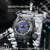 SMAEL Sporty นาฬิกาผู้ชายกันน้ำ Chronograph นาฬิกาปลุกเครื่องคิดเลขนาฬิกาของขวัญสบายๆไอเดียสำหรับชาย Reloj Hombre 8007hot