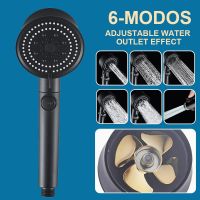 5Colors Shower Head Water Saving 5 Modes Adjustable High Pressure Showerhead Handheld Spray Nozzle Bathroom Accessories