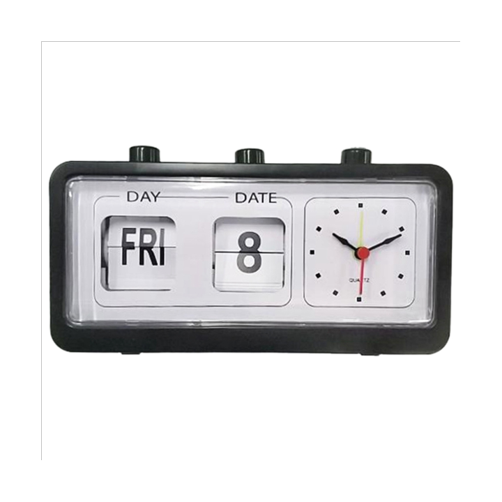 Mechanical Alarm Clock Novelty Flip Clock Desktop Digital Clock with ...