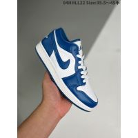 2023 original [God version] J 1 A J 1 low "Marina Blue" casual low top sneakers