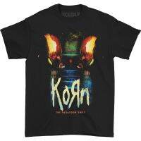 Hot sale The korn band graphic Mens 100% Cotton Round Neck Short Sleeve T-Shirt  Adult clothes