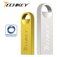 New Usb Fash Drive TECHKEY 64GB 32GB 16GB 8GB 4GB pen drive pendrive флешка waterproof silver u disk memoria cel usb stick gift