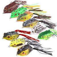 Souilang กบตกปลา Lure 12G 6ซม. Crankbait Topwater Ray กบเหยื่อตกปลาประดิษฐ์สำหรับ Bass Strout ตกปลาน้ำจืด