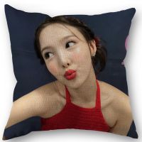 [$ AA ร้อน] ปลอกหมอน Nayeon สองครั้งผ้าฝ้ายทอใช้ภายในบ้านคุณภาพสูงผ้าลินิน45X45ซม. หมอนของตกแต่งด้านหนึ่งครอบคลุม1213