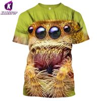 2023 NEWCasual 3D พิมพ์ Spider T เสื้อ Streetwear Tarantula ผู้ชายผู้หญิง Hip Hop Rock แฟชั่น Harajuku เสื้อ Homme Graphic T เสื้อ Tops