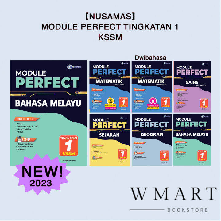 【Nusamas】Module Perfect Tingkatan 1 KSSM 2023 Dwibahasa — Buku Latihan ...