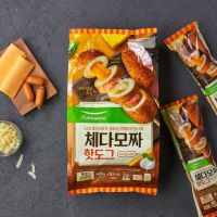 กินตามซีรีย์ ?ฟรี Cool pack 체다모짜핫도그 ฮอทดอก(ใส้กรอก+ชีส) Pulmuone Mozzarella &amp; Hot Dog 400g _