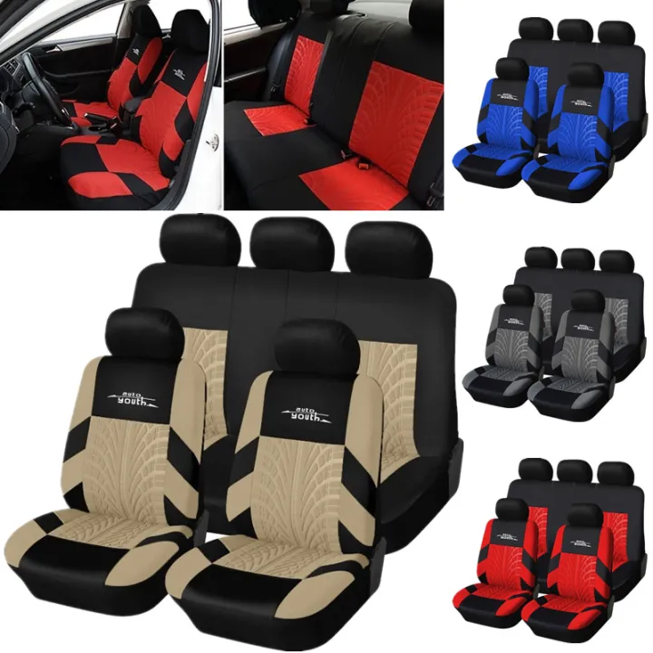 5-Seater Car Seat Covers Compatible with Armrests Armrest Universal ...