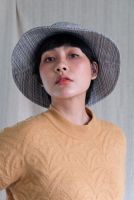 PALINI หมวก Bucket ผ้า Woven Grey