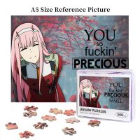 Zero Two Darling In The FranXX (2) Wooden Jigsaw Puzzle 500 Pieces Educational Toy Painting Art Decor Decompression toys 500pcs