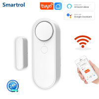 SMARTROL WiFi Tuya หน้าต่างเซ็นเซอร์ประตู110DB เสียงดังปลุกสมาร์ทชีวิต Home Security คุ้มครอง APP ควบคุมทำงานร่วมกับ Alexa