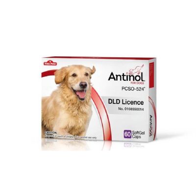 Antinol DOG 60 แคปซูล(หมดอายุ03/2025) 1 กล่องบรรจุ 60 เม็ด อาหารเสริมบำรุงข้อ ข้ออักเสบ