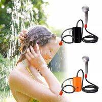 ฝักบัวอาบน้ำกลางแจ้งแบบพกพา Outdoor Portable Shower USB Rechargeable Shower Head Water Pump Nozzle Sport Travel Caravan