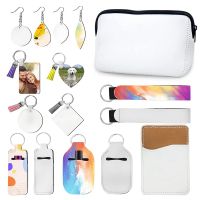 Sublimation Blanks Products, Including Earring, Keychain Blanks, Makeup Bags,DIY Sublimation Heat Transfer Craft