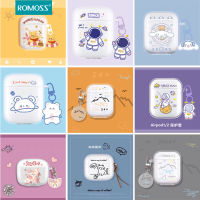 Romoss เคสหูฟัง เหมาะสำหรับ Apple Airpods 1/2 3 &amp; Airpods pro &amp; i12 ปลอกหูฟังบลูทู ธ ไร้สายการ์ตูนน่ารัก พร้อมจี้น่ารักๆ