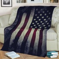 (Multi size available in stock)  American Flag Anime ผ้าห่มนุ่มผ้าคลุมเตียง warmm กระเป๋าเดินทางสำหรับเด็กเด็กผู้หญิงของขวัญตกแต่งบ้าน Dropshipping  (Free personalized design available)