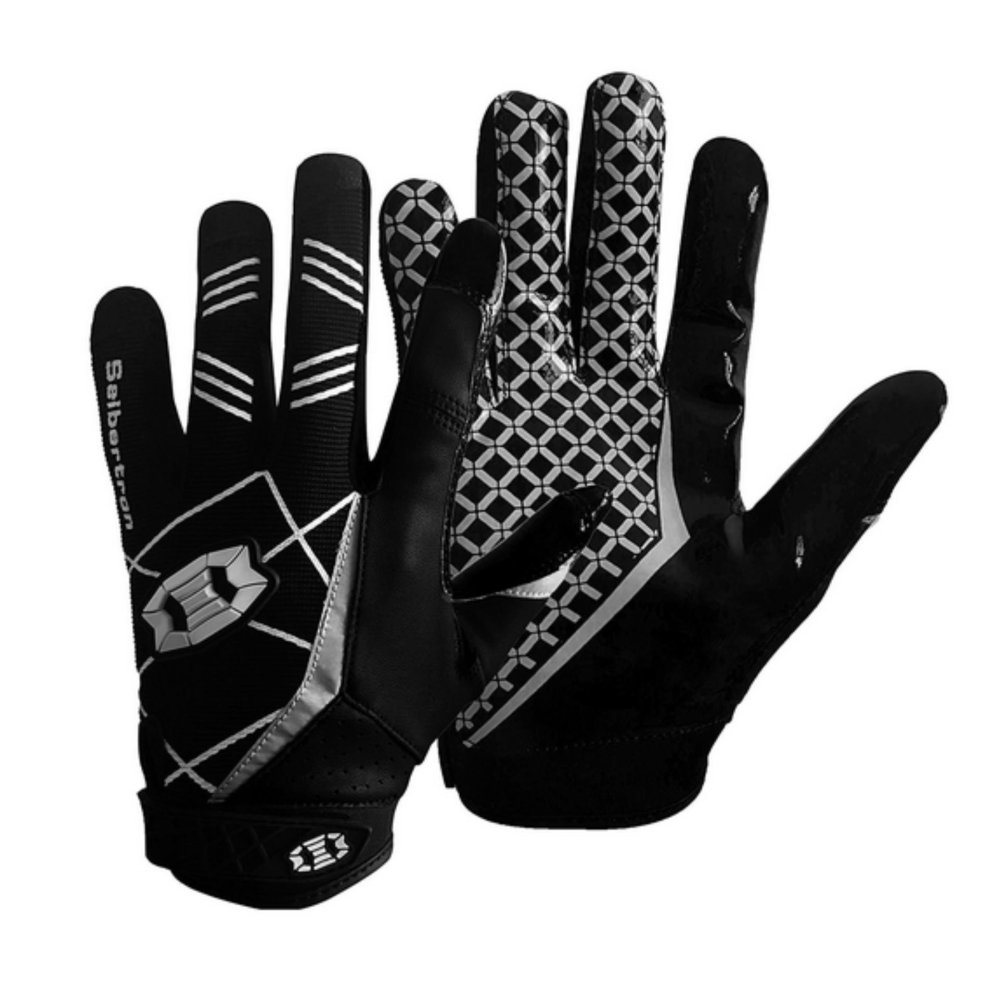 Seibertron Adult Or Youth S.O.L.A.G Sports Outdoor Full Finger Gloves Black S 