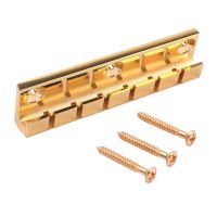 Guitar Bridge 6 Strings Saddles Hardtail Metal Guitar Parts for Electric Guitar with Screw