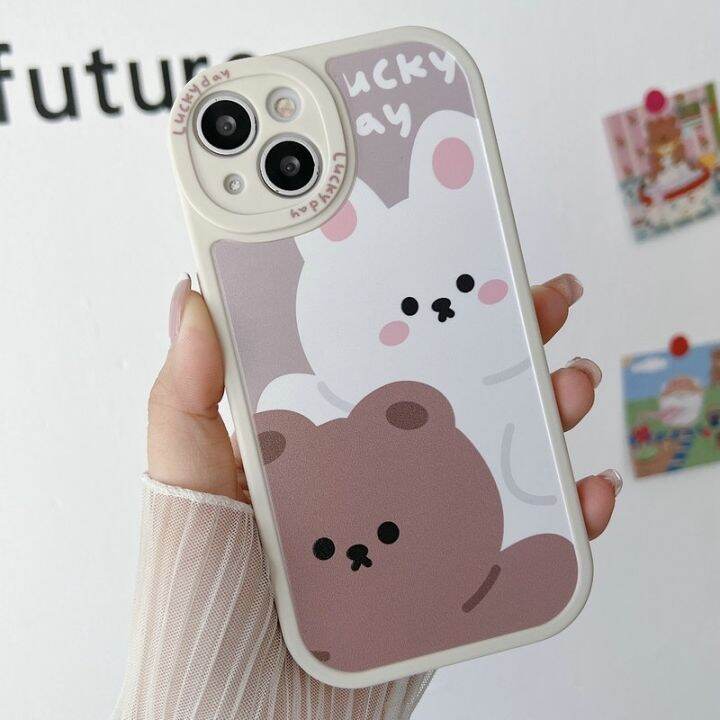 เคส-iphone-14-13-12-11-pro-max-x-xs-xr-max-8-7-6-6s-plus-se-2020-protect-big-camera-rabbit-bear-soft-case