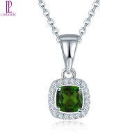 Natural Chrome Diopside 925 Sterling Silver Pendants With Concise Style Of Womens Birthday