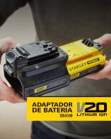 STANLEY ตัวแปลงแบตเตอรี่ Stanley V20 (สำหรับเครื่องมือ 18V รุ่นเก่าใช้แบตรุ่นใหม่) รุ่น SBA100-B1