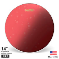 Evans™ B14HR หนังกลองสแนร์ 14" หนังสแนร์ แบบใส น้ำมัน 2 ชั้น หนา 7+7 มิล สีแดง เคลือบ UV ** Made in USA **