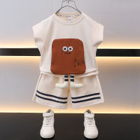 Boy Summer Clothing Vest Suit 2023 New Fashionable Baby Thin Children Korean Style Summer Fashion Clothes