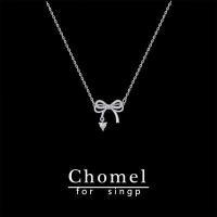 ✚♧ CHOMEL FOR SINGP สร้อยคอโบว์โบว์ Planet Big Dipper จี้กระดูกไหปลาร้าผู้หญิง โซ่กระดูกไหปลาร้า ของขวัญวันวาเลนไทน์