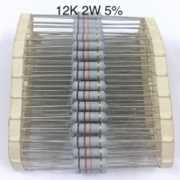 12K 2W +-5% Resistor ตัวต้านทาน แบบเมทอลอ๊อกไซด์ Metal Oxide Film 12กิโลโอห์ม  2วัตต์ ค่าความผิดพลาด+-5% 12เค ใหม่แท้คุณภาพดี อะไหล่อิเล็กทรอนิกส์