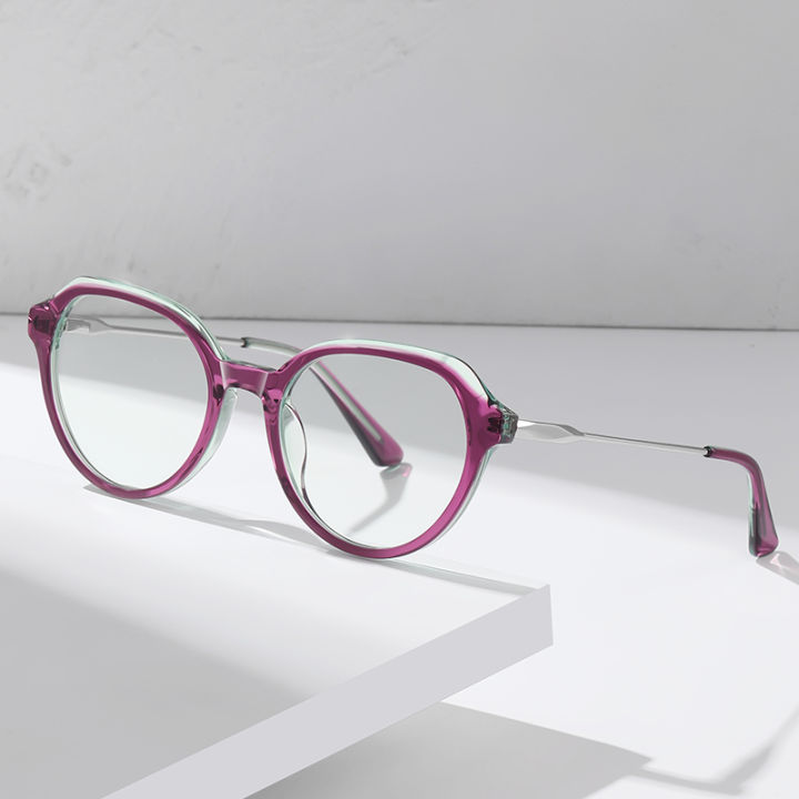 veithdia-แว่นตากรอบแว่นตาโลหะใหม่แว่นตาป้องกันแสงสีฟ้าแฟชั่นของผู้หญิงตาแมว-bj9218แว่นตาแบบแบน