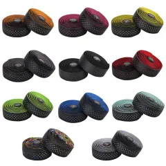 Boutique & Stock】Road Bike Handlebar Tape RoadBike Breathable Handlebar  Strap PU EVA Anti Slip Handle Belt Shock Absorption Gradient RB Bar Wrap