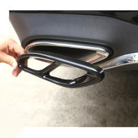 Car Exterior Exhaust Mufflers Cover Rear Bumper Cylinder Exhaust Cover for -Benz A B C E CLA GLC GLE GLS Class