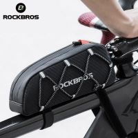 2023﹍ ROCKBROS Bicycle Bag Reflective Front Top Frame Tube Bag Ultralight Portable Bike Parcel Big Capacity Pocket Cycling Accessories