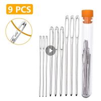 【CC】 9pcs Sewing Needles Large Threading Needle Knitting Hand Crochet Set