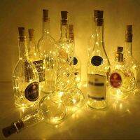 ☾ Solar String Lights Outdoor Waterproof Copper Wire Wine Bottle Shaped Fairy Light 1M 10Leds Lamp Decor For Christmas Wedding