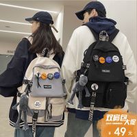 Uniqlo High-end 2023 NEW schoolbag female college student Korean version high school travel backpack male junior high school student ins Japanese large-capacity computer backpack  schoolbag New