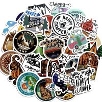 【LZ】 10/30/50Pcs Outdoor Camping Trip Stickers For Suitcase Skateboard Laptop Luggage Fridge Phone Car Styling DIY Decal Sticker