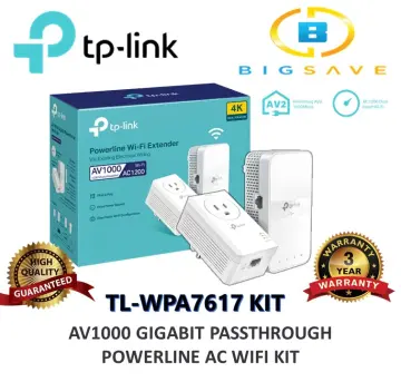 TP-Link TL-WPA7617 KIT AV1000 Gigabit Passthrough Powerline