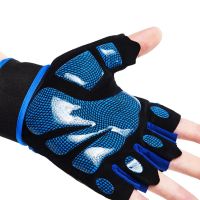 Fitness Training Half Finger Lengthened Wrist Weightlifting Gloves Dumbbell Anti Cocoon Silicone Non Slip Riding Easy Pull Glove