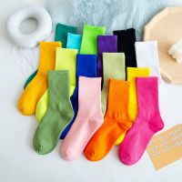 Women socks cotton 10 pairs Casual Kawaii Socks Novelty Cute Socks Candy Colors Fun Happy Socks Girl Gift