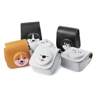 สำหรับ Fujifilm Instax Mini 11/9/8เคสกล้องฟิล์มสำเร็จรูปหนังพียูป้องกันตลกฝาครอบกระเป๋าใส่โน๊ตบุ๊คแบบพกพานิ่ม W/Tali Bahu