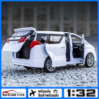 KLT มาตราส่วน 1:32 Toyota Alphard ของเล่นโลหะผสมรถรุ่นรถ Diecast ยานพาหนะสําหรับเด็กจําลองเสียงแสงผลของขวัญงานอดิเรกคอลเลกชัน