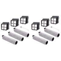 2 set Replacement Brush Roller and Vacuum Filter Suitable for Tineco IFloor 3/IFloor One S3 Cordless