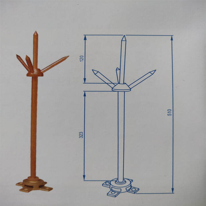 Allcopper lightning rod project lightning protection outdoor lightning