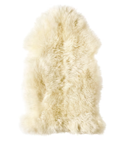 Sheepskin rug, 85 cm.