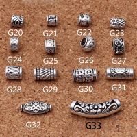 20pcs/lot Multi Size Vintage Tibetan Silver Loose Metal Beads Designer Decoration Craft Spacer Beads DIY Jewelry Making Bracelet